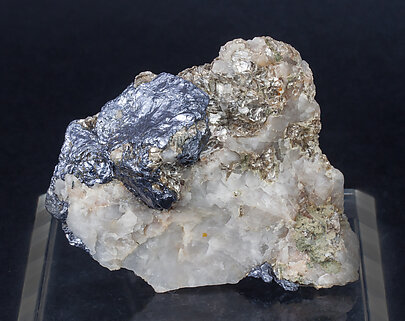 Molybdenite on Quartz and Muscovite.