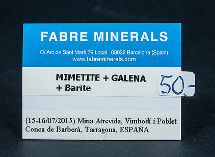 Mimetite with Wulfenite and Barite