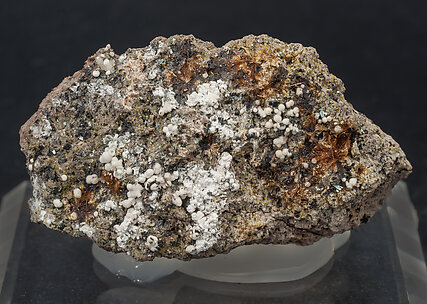 Yuanfuliite with Hematite, Calcite and Diopside. 