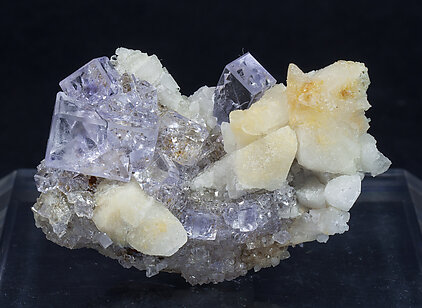 Fluorite with Calcite. 