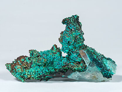 Chrysocolla with Quartz. Front