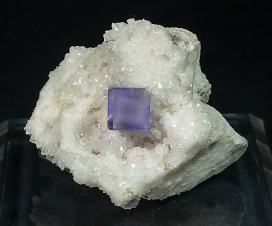 Fluorite with Quartz. 