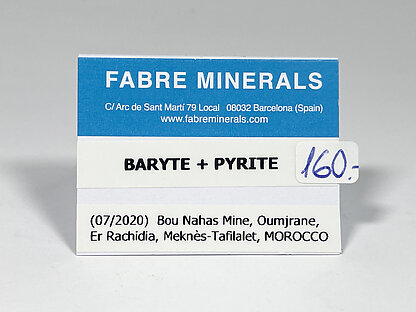 Baryte with Pyrite