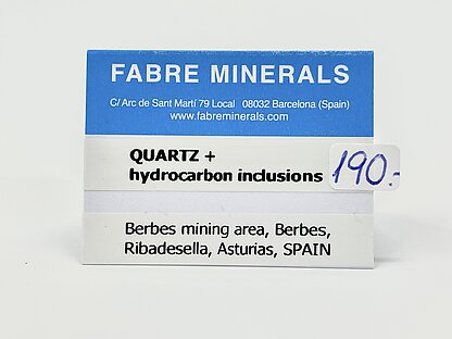 Cuarzo con inclusiones de hidrocarburos.