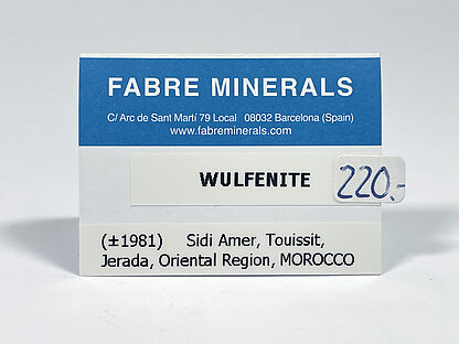 Wulfenite. 