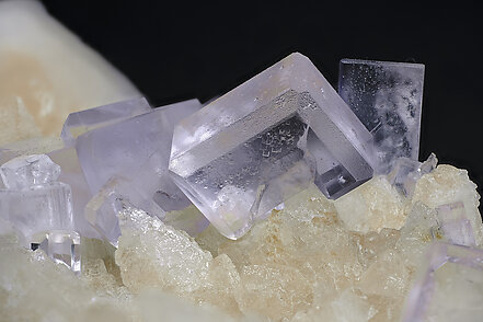 Fluorite on Calcite. Photo: Joaquim Calln