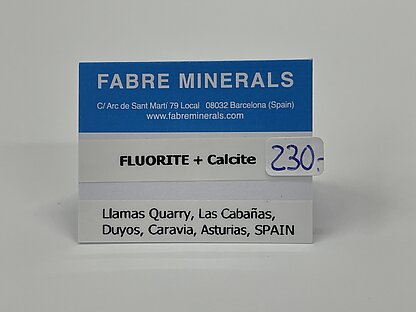 Fluorita en Calcita