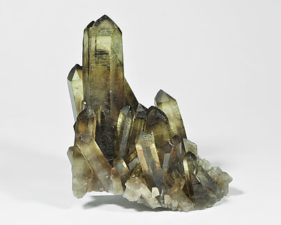 Quartz (variety citrine and smoky). 