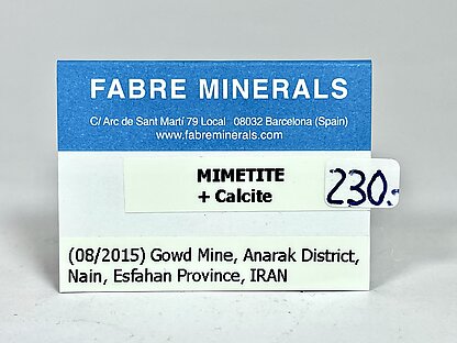 Mimetite with Calcite. 