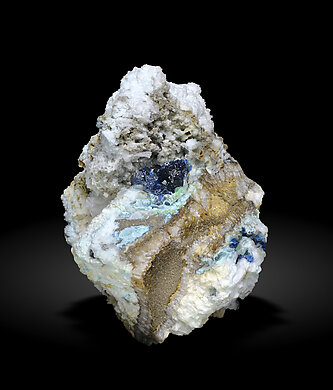 Cuprodongchuanite with Veszelyite and Hemimorphite.