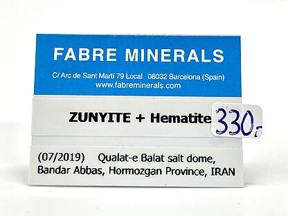 Zunyite with Hematite