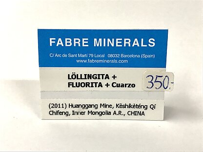 Löllingite with Fluorite and Quartz