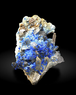 Veszelyite on Quartz. Front / Photo: Joaquim Calln