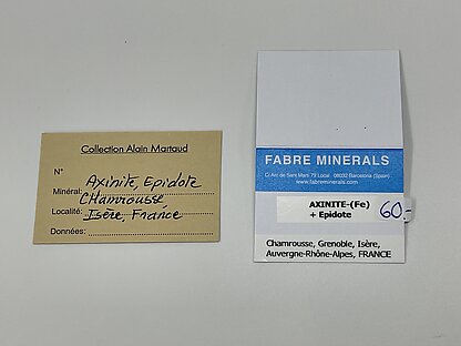 Axinite-(Fe) with Epidote