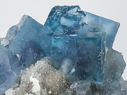 Fluorite on Quartz.