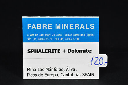 Sphalerite with Dolomite