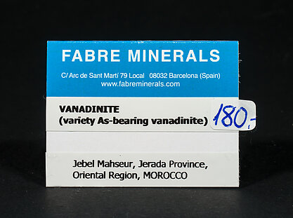 Vanadinite (variety arsenic-bearing vanadinite)