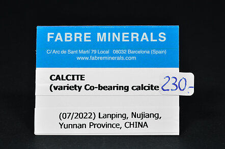 Calcita (variedad calcita cobaltífera)