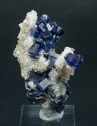 Fluorite on Quartz.