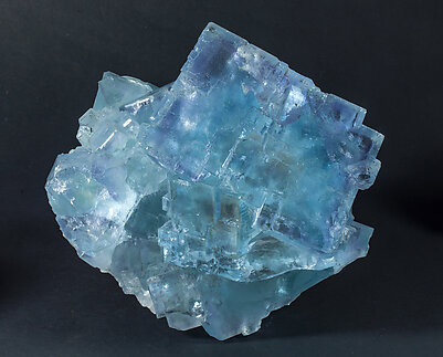 Fluorite with Quartz. Side