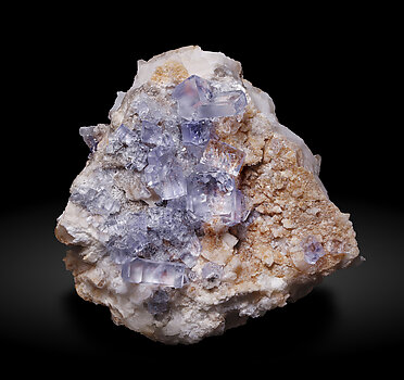 Fluorite with Calcite.