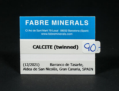 Calcite (twinned). 