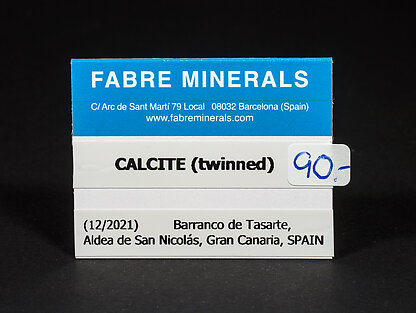 Calcite (twinned). 