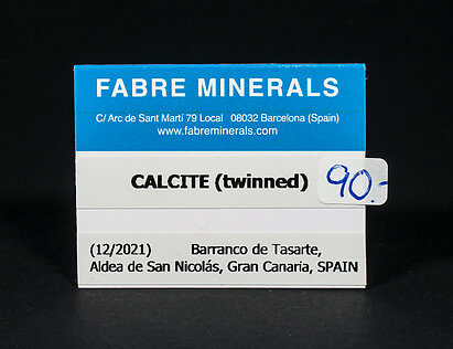 Calcite (twinned). 