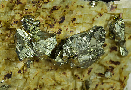 Chalcopyrite with Dolomite and Calcite. 