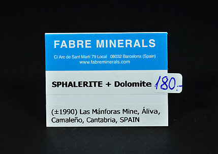 Sphalerite with Dolomite