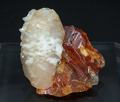 Sphalerite with Calcite and Dolomite. Front