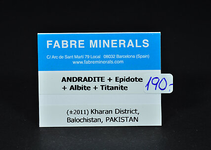 Andradite with Epidote, Albite and Titanite