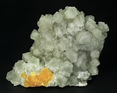 Aragonite with Sulphur. Front