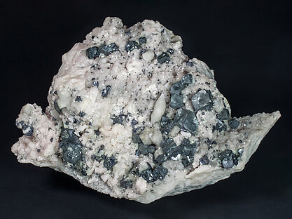 Galena with Calcite and Dolomite.