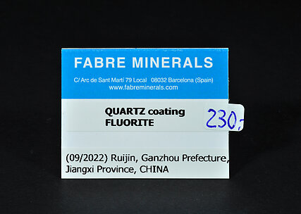 Quartz coating Fluorite