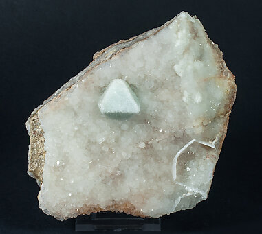 Quartz coating Fluorite.