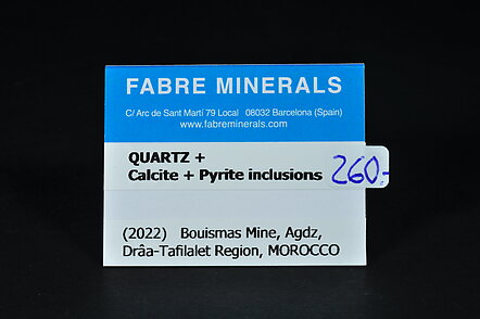 Quartz with Calcite and Pyrite inclusions