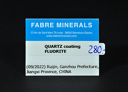 Quartz coating Fluorite