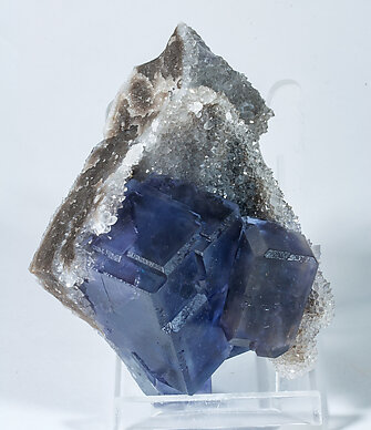 Fluorite with Quartz. 