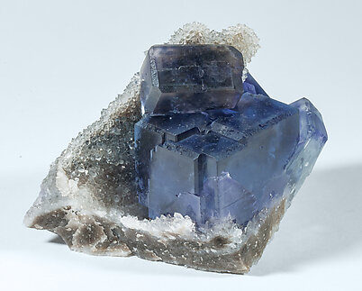 Fluorite with Quartz.