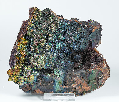 Cerussite after Anglesite and Goethite. 