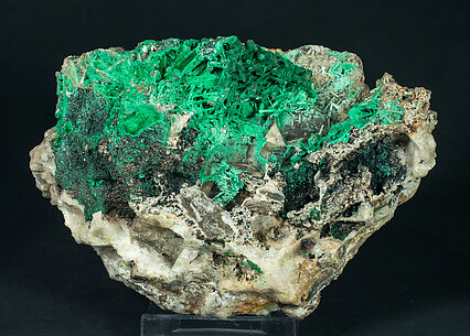 Cerussite with Malachite.