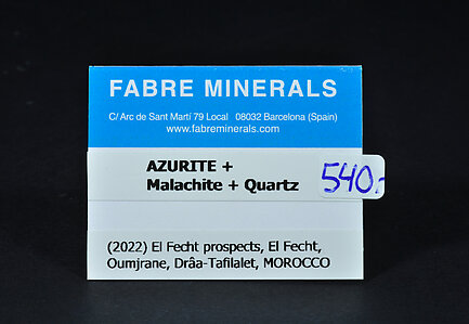 Azurite with Malachite and Quartz