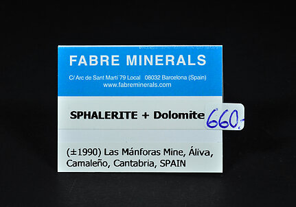 Sphalerite with Dolomite