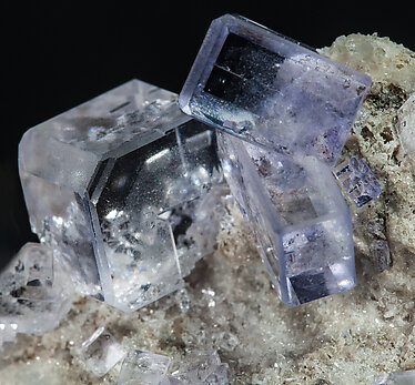 Fluorite with Calcite. 