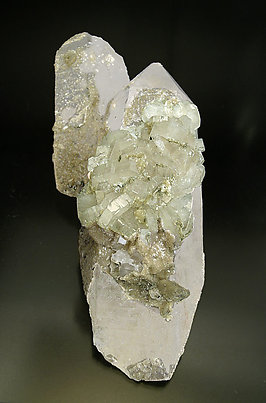 Fluorapatite with Quartz and Siderite.