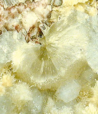 Fluellite with Wavellite. 