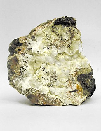 Fluellite with Wavellite. 