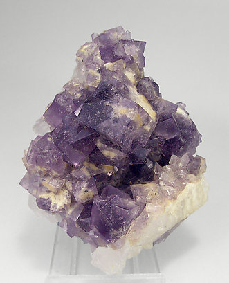 Fluorite on Quartz. 