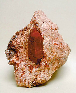 Quartz (variety jacinto de compostela).